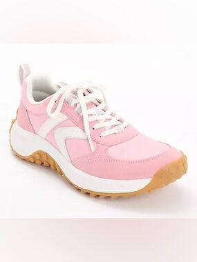 Keen Pink and White Women's Lace-Up Sneakers